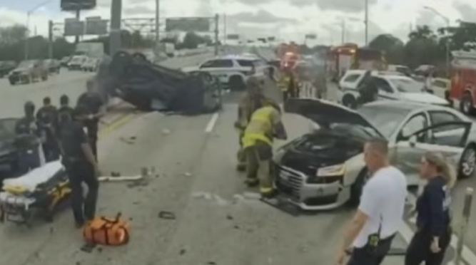 Three hospitalized after I-95 rollover crash in Florida - The American ...